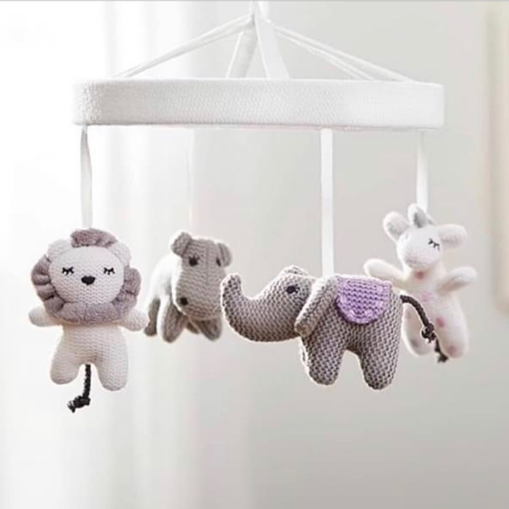 Pottery Barn Crib Mobile & Wood Mobile Arm